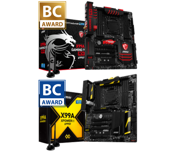 MSI X99A Motherboards Win Computex Best Choice Awards